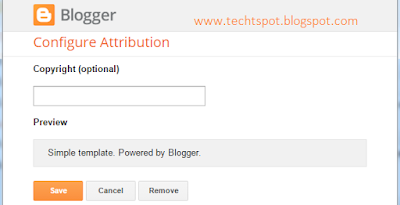 Add Copyright in Blogger Footer 2