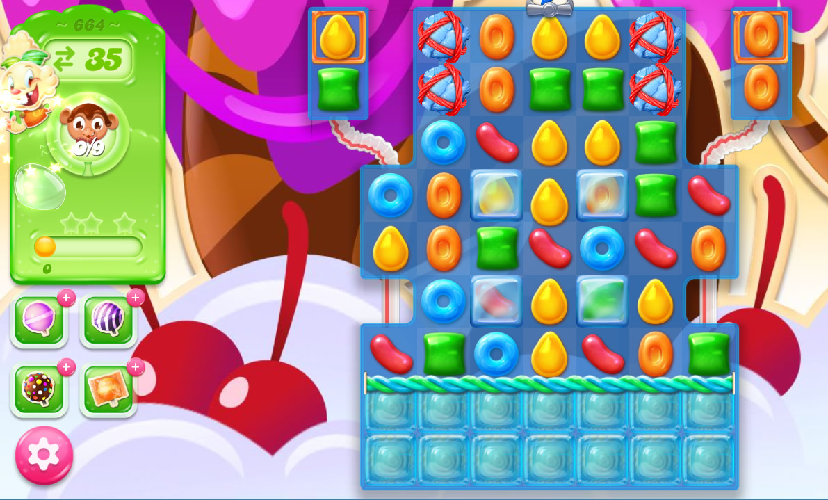 Candy Crush Jelly Saga level 664 Candy Crush Jelly Saga level 664