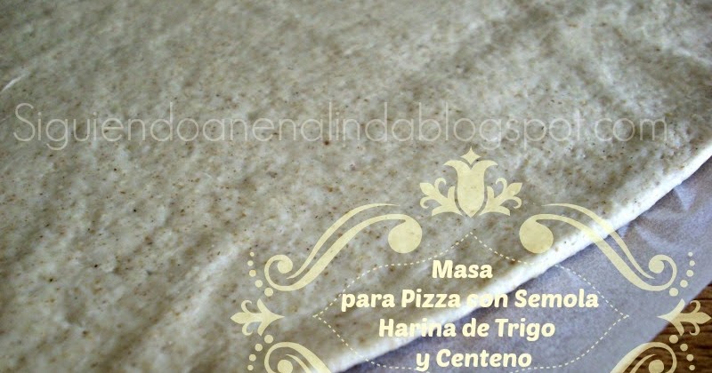 image of Masa para pizza con Sémola ,harina de Trigo y Centeno ...