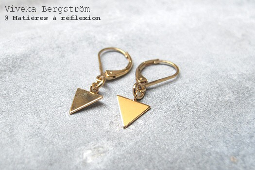 Boucles d'oreilles Triangle Viveka Bergstrom