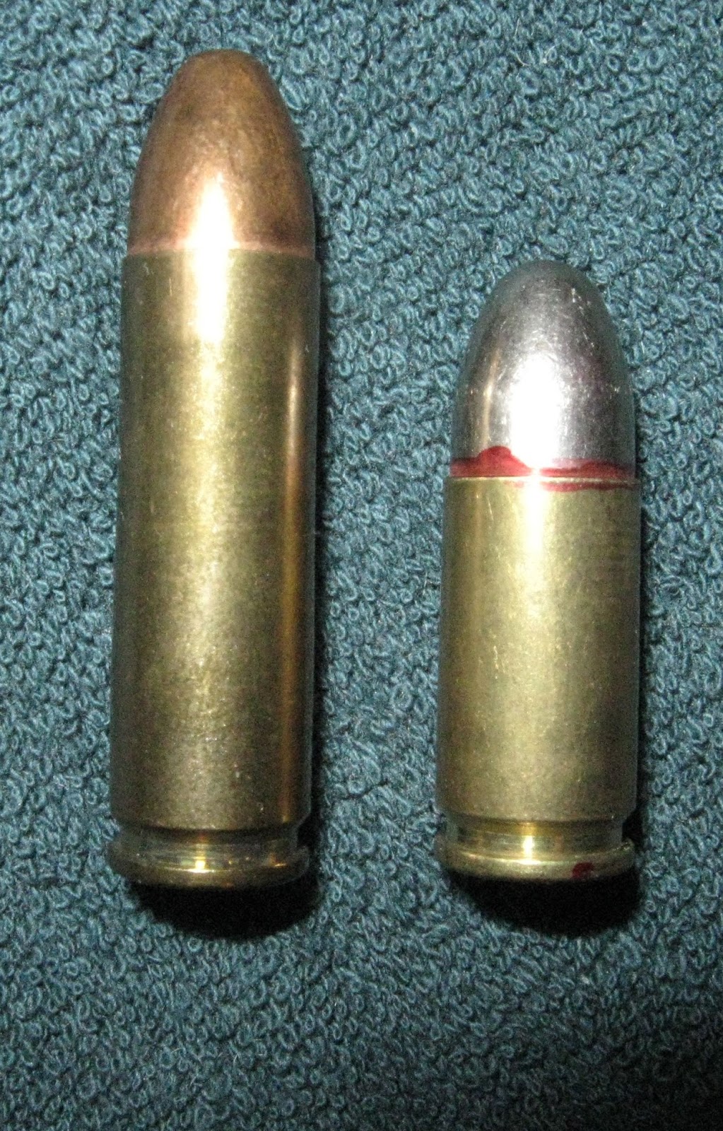 9 mm Winchester Magnum & 45 Auto Magnum Cartridges.