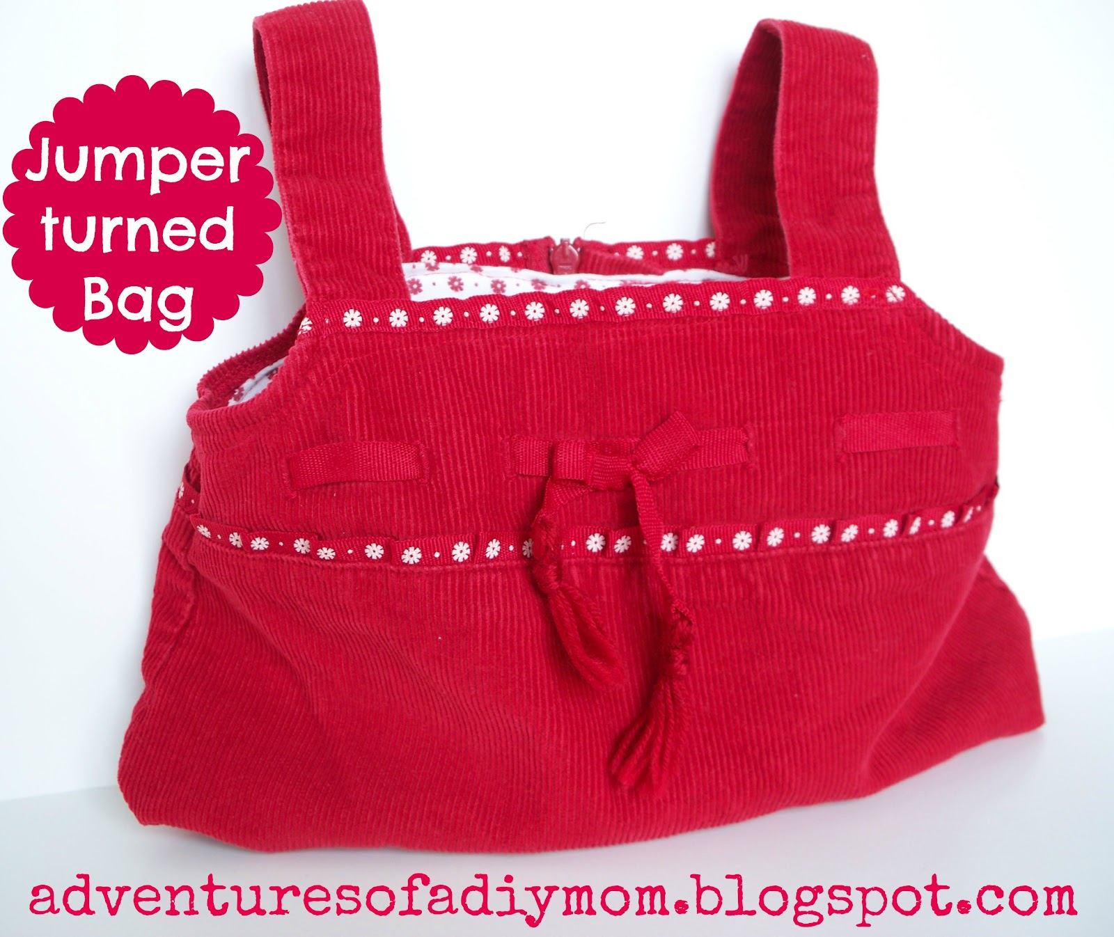 How to turn an old Jumper into a Bag Adventures of a DIY Mom