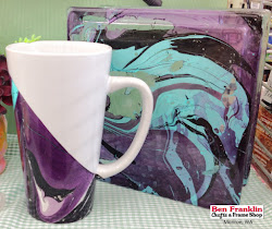 marabu glass marble block paint mug decorate diy easy projects painting ben wa monroe franklin frame crafts visit craft