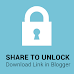 How to Add a Share to Unlock Download Link in Blogger 