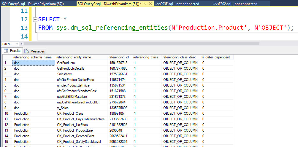 Dinesh's Blog :::: Being Compiled ::::: How to find all tables and ...