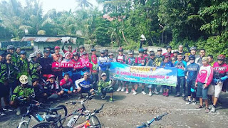 aksi sepeda dalam Gowes Bareng #7 ke Gardu Pandang Klangon - Merapi