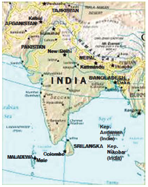 Bentang Alam, Batas-Batas, Nama-Nama Negara serta Gambar Peta Wilayah