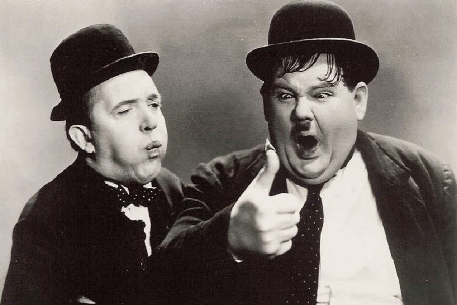 Haben würdige Nachfolger gefunden: Laurel und Hardy 