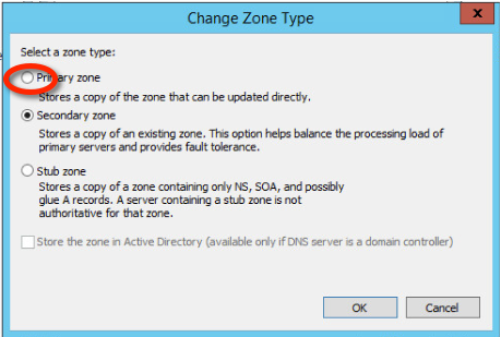 Figure 10: Step 10 of migrating a Linux BIND name server to a Windows Server DNS server. Figure 10: Step 10 of migrating a Linux BIND name server to a Windows Server DNS server.