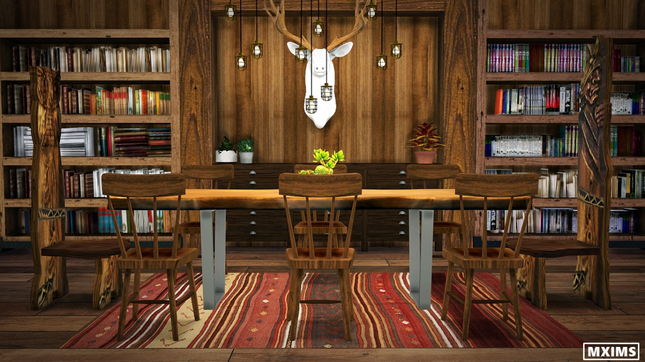 Sims 4 CC's The Best Dining Table Conversions by Maximss