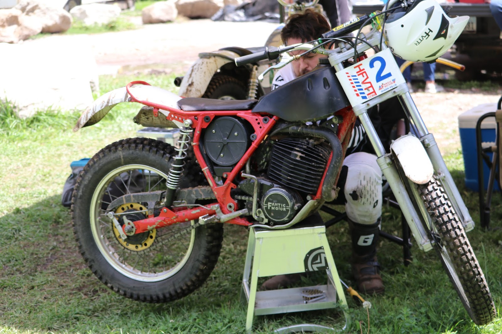 OldMotoDude Fantic Trials Bike at the Mountain West Vintage Trials