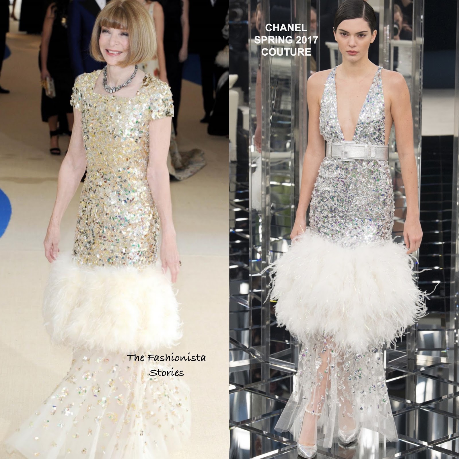 Anna Wintour in Chanel Spring 2014 Haute Couture - #georgeclooneywedding -  LaiaMagazine