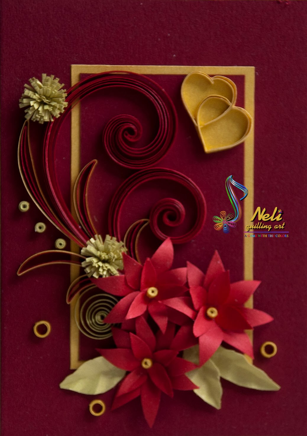Neli Quilling Art Quilling small cards ( 7.4cm / 10.5cm )