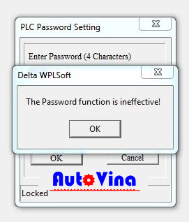 Crack PLC Delta password is ineffective Crack PLC Delta password is ineffective