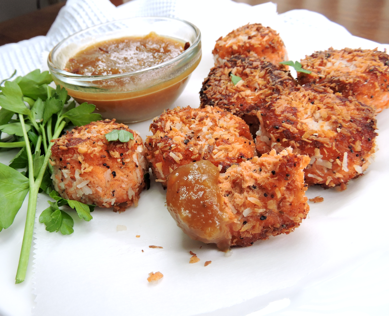 Just Jessie B Crispy Coconut Salmon Bites