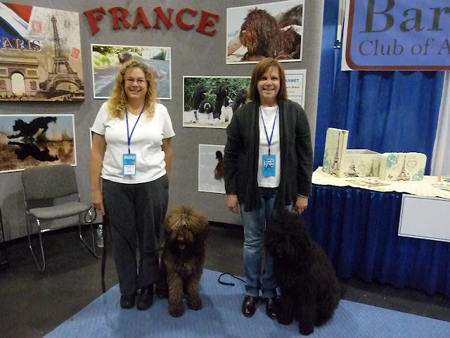 Tracey and Tug post with Judy and Claire at AKC's Meet the Breeds