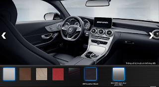Màu nội thất Mercedes AMG C63 S Edition 1 2015 Nội thất Mercedes AMG C63 S Edition 1 2015 màu Đen Leather 201