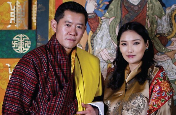 King Jigme Khesar Namgyel Wangchuck, Queen Jetsun Pema and their son Jigme Namgyel Wangchuck