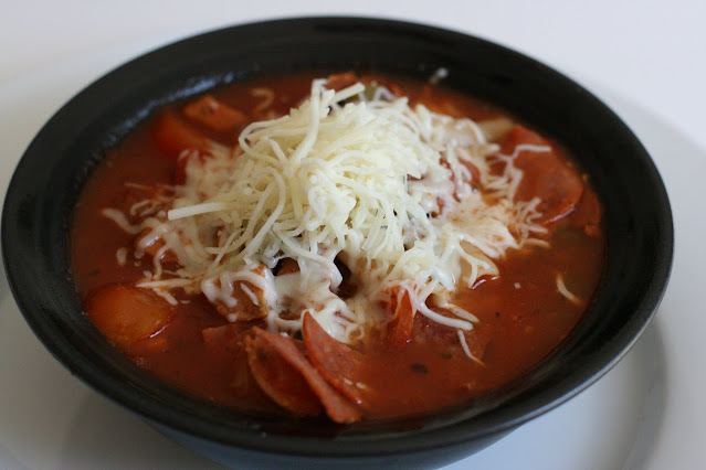 How to make Pizza Soup in the CrockPot Slow Cooker