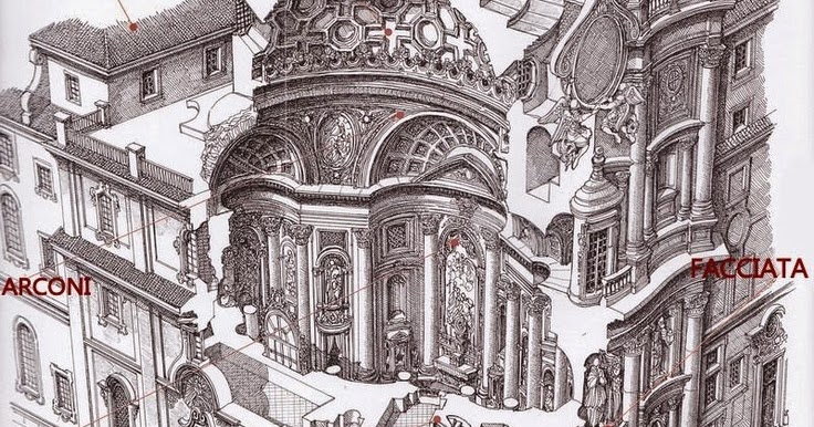 San Carlo Alle Quattro Fontane Pianta San Carlo alle Quattro Fontane en Roma | Francesco Borromini | Planta