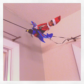 Elf on the Shelf Idea Airplane Ride