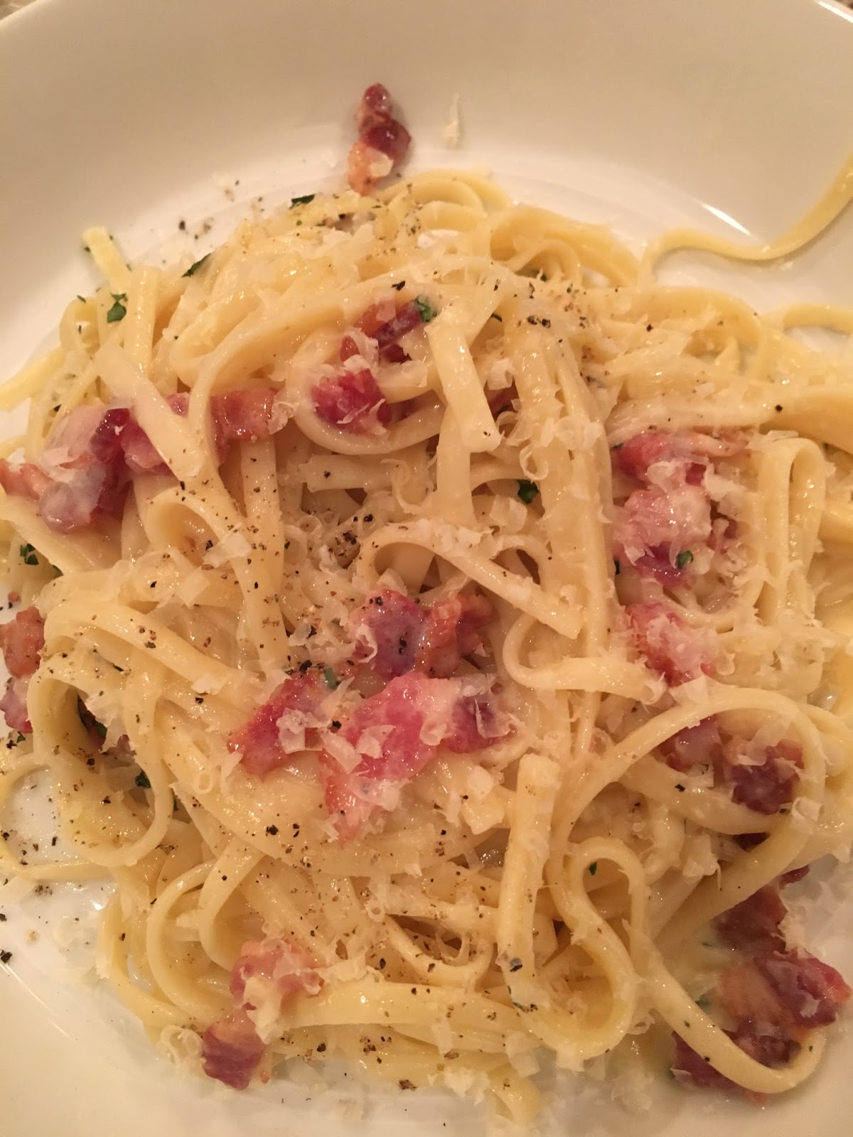 Goodchardonnay Linguine Carbonara