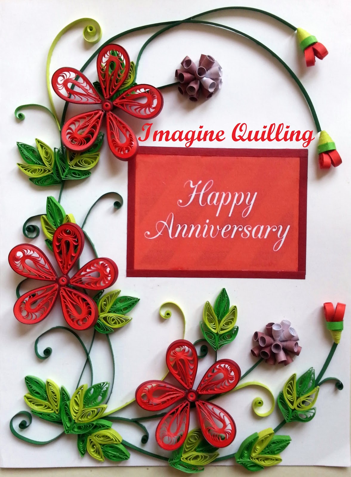 Imagine Quilling Anniversary Cards