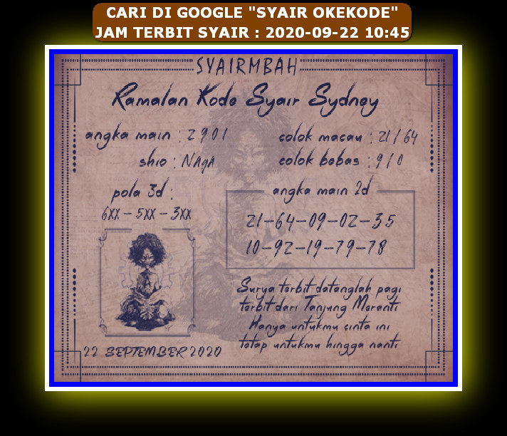 PREDIKSI SYDNEY COJEEL
