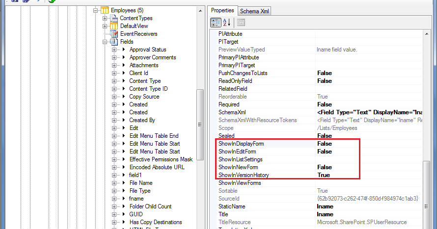 hide fields in newform editform and dispform in sharepoint 2010 using sharepoint manager