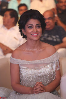 Shriya Saran in Stunning White Off Shoulder Gown at Nakshatram music launch ~  Exclusive (7)