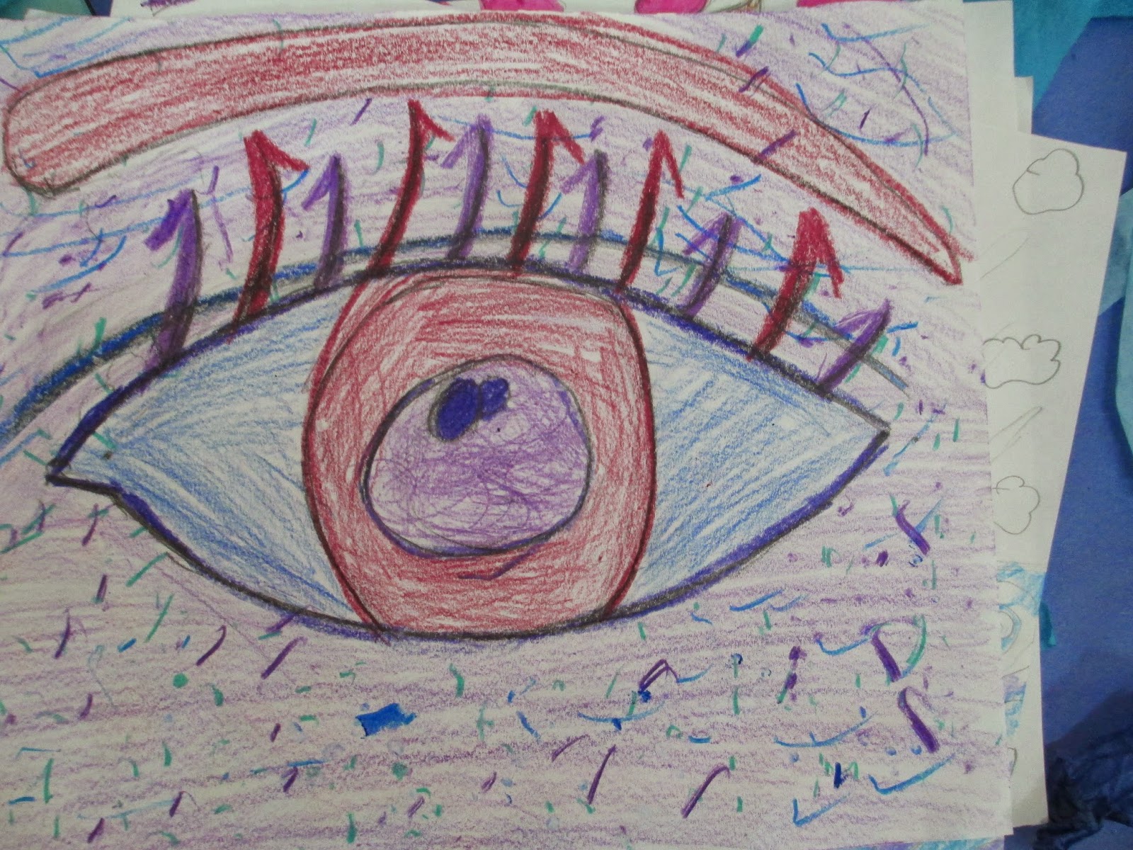 Art With Mrs. Llu: Abstract eyes
