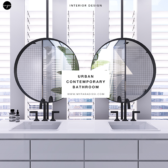Urban contemporary bathroom | Design by Eleni Psyllaki @myparadissi 