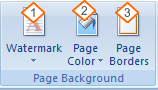 gambar group page background Fungsi Tab Page Layout Pada Microsoft Word 2007