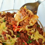 Loaded Million Dollar Casserole Comfort food ! Pasta, beef / bacon, cream cheese - 6-8 Servings
