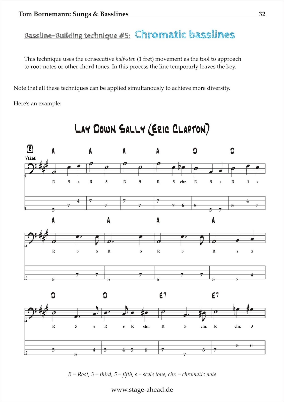 Basscination Songs & Basslines Music theory for bassists 4 (Primary