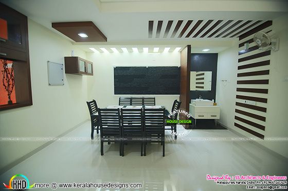 Dining room furnished interior Dining room furnished interior