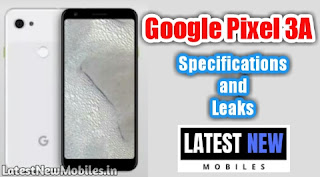 Google Pixel 3A Specifications 