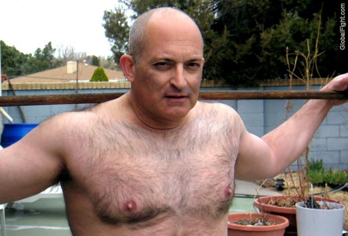 Bald gay with sexy gays