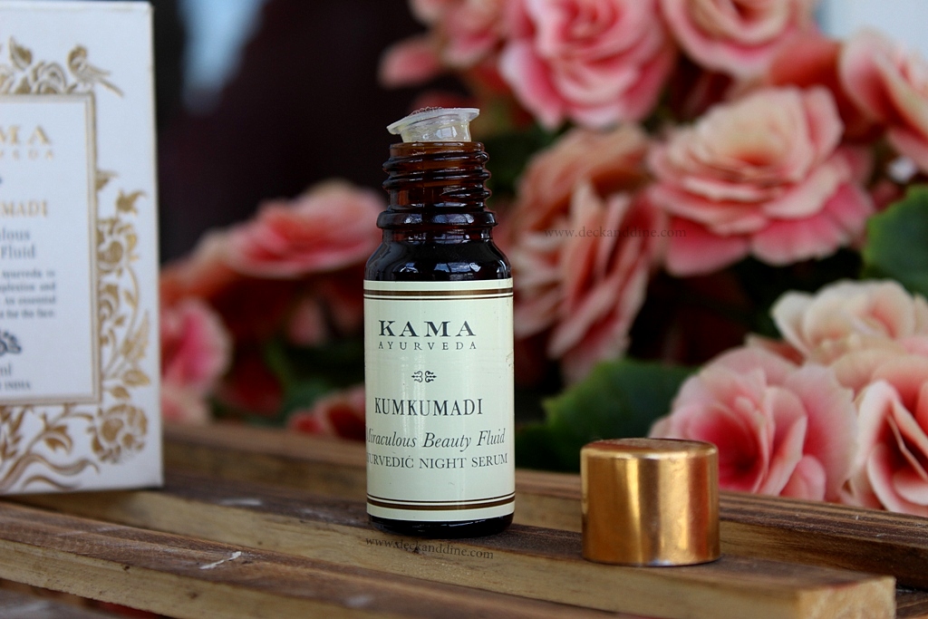 KAMA Ayurveda Kumkumadi Miraculous Beauty Fluid Review Deck and Dine