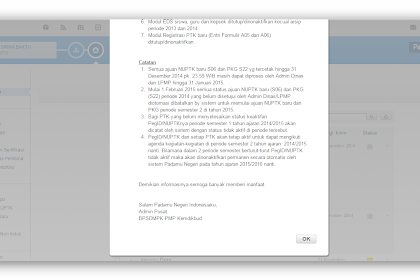 Batas Final Keaktifan Data Ptk Di Padamu Negeri
