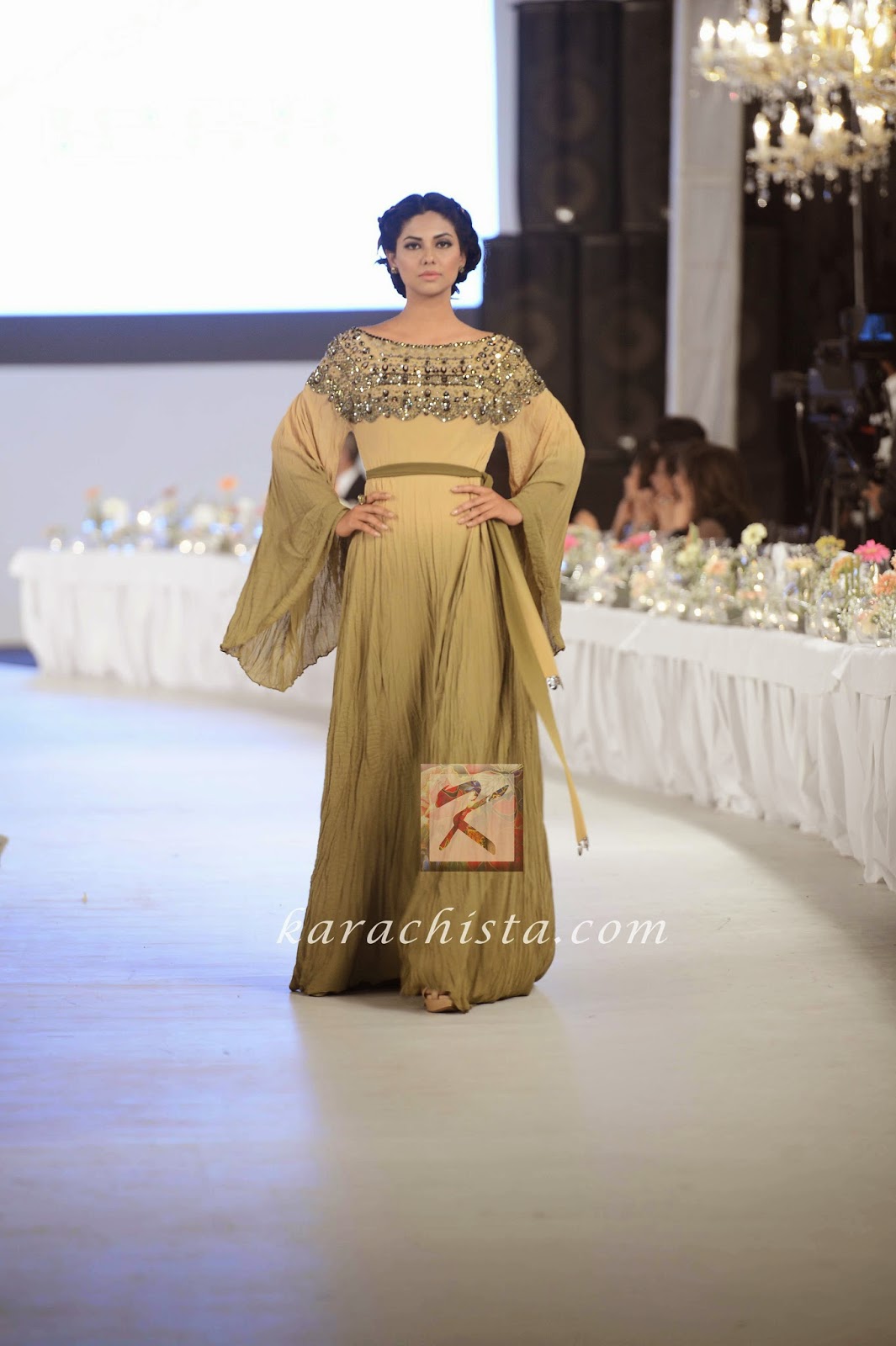 Sublime PFDC Swarovski Couture Sunita Marshall in Sublime Swarovski crystals ensemble