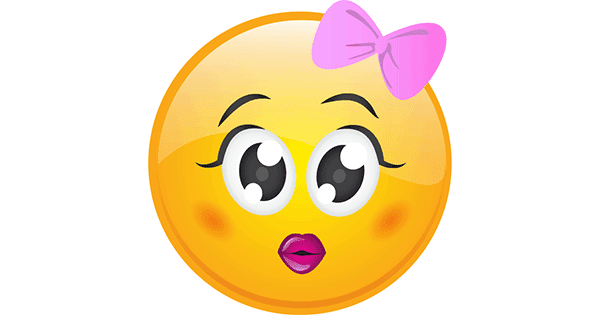 Sweet Smiley with Bow ...