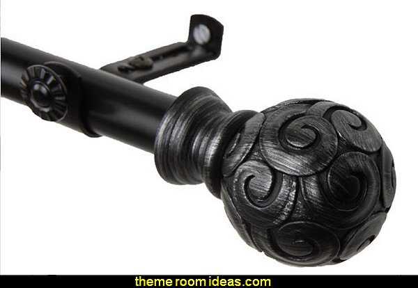 Bonbon Single Curtain Rod Bonbon Single Curtain Rod