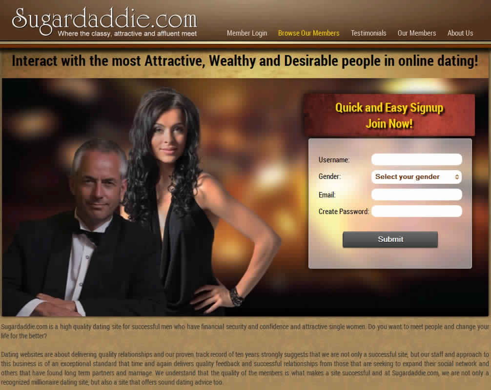 Online Millionaire dating sites