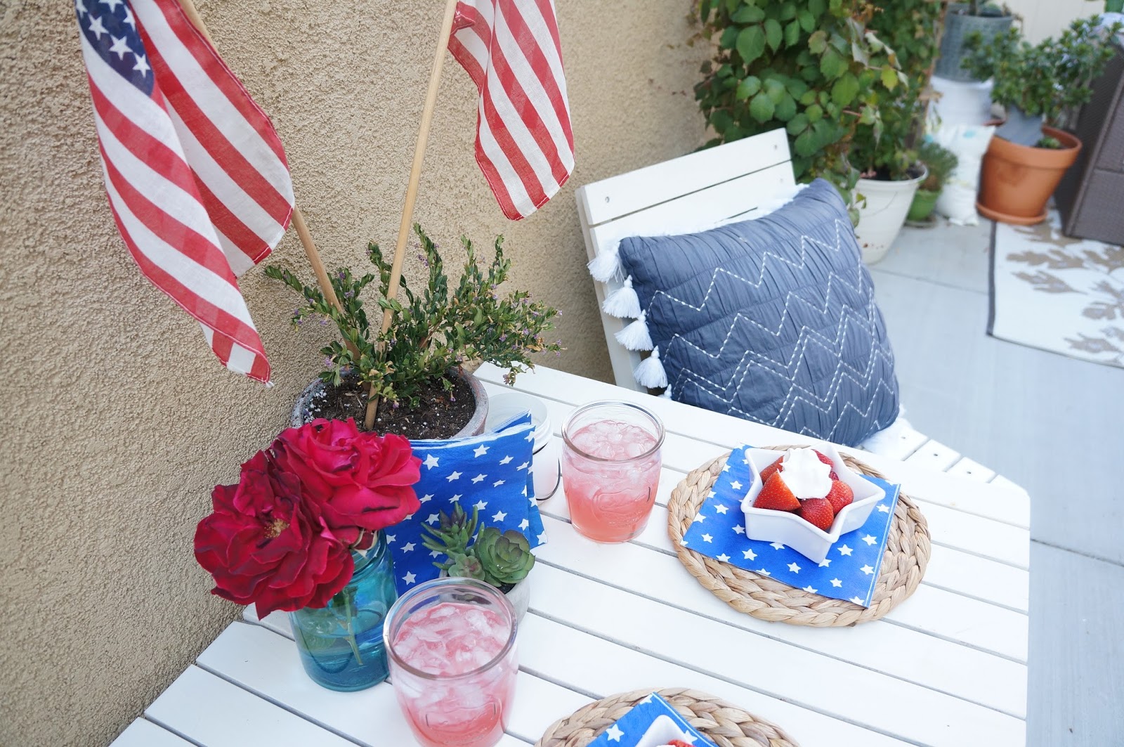 Th blue stars were also a Target dollar spot find and here you can see