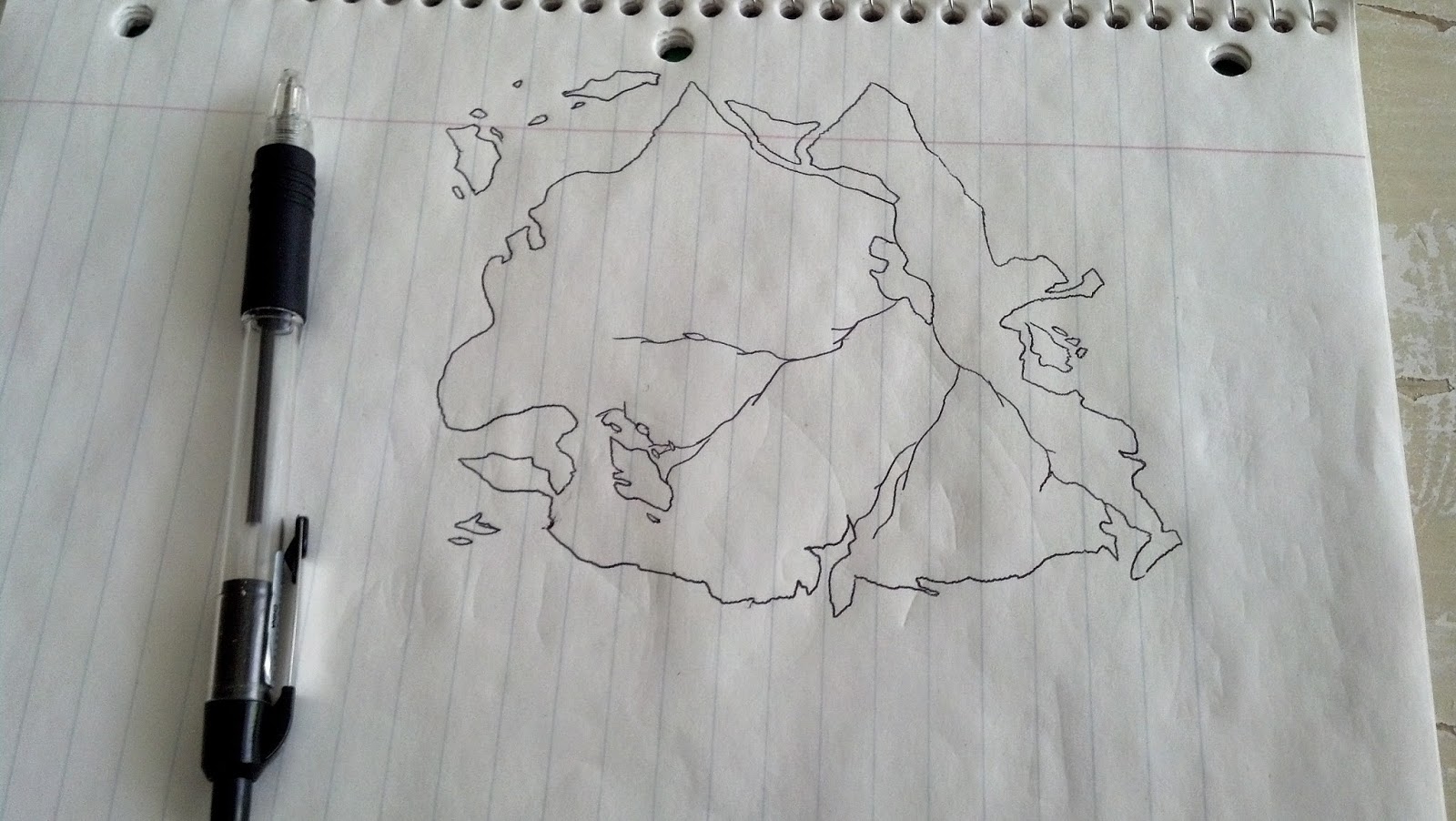 Among Men: Basic World Map rough draft