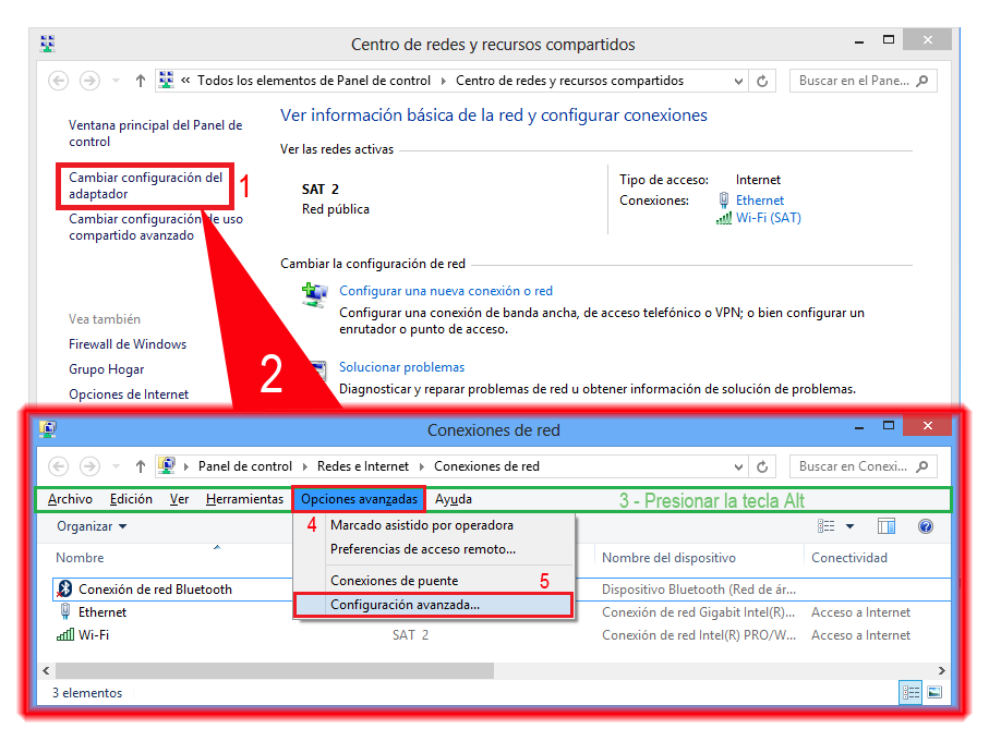 Pantallazos.es Windows Client Cambiar prioridad de las tarjetas de red.