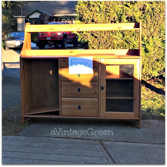 A Vintage Green Dgs At 15 And Ikea Leksvik Cabinet Remake