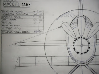 Disegno Macchi M 67 RC Oberti Raffaele