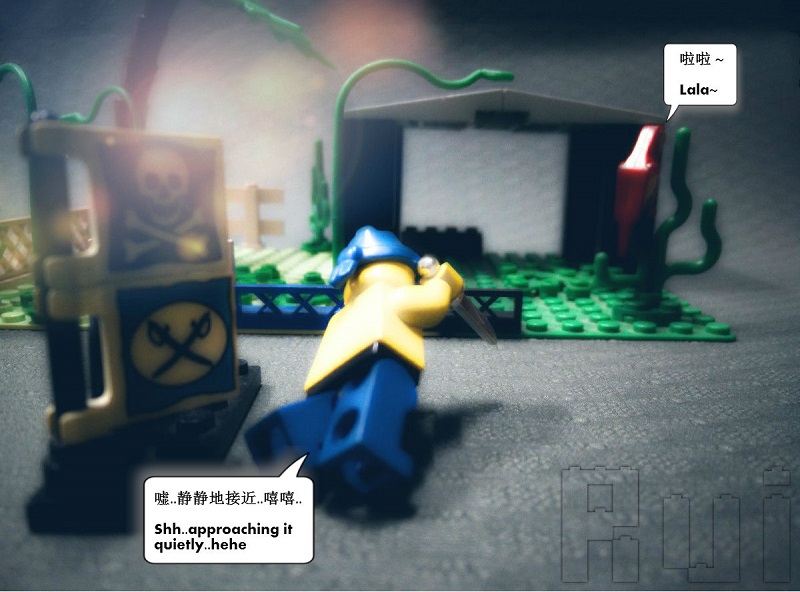 Lego Prey - He is approaching the parrot